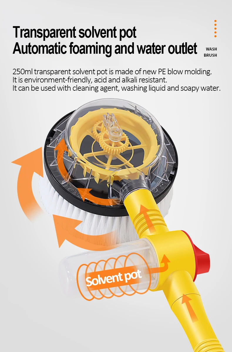 360° Automatic Car Wash Mop - Shampooing & Cleaning Power