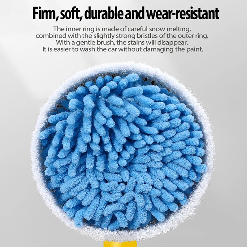 360° Automatic Car Wash Mop - Shampooing & Cleaning Power