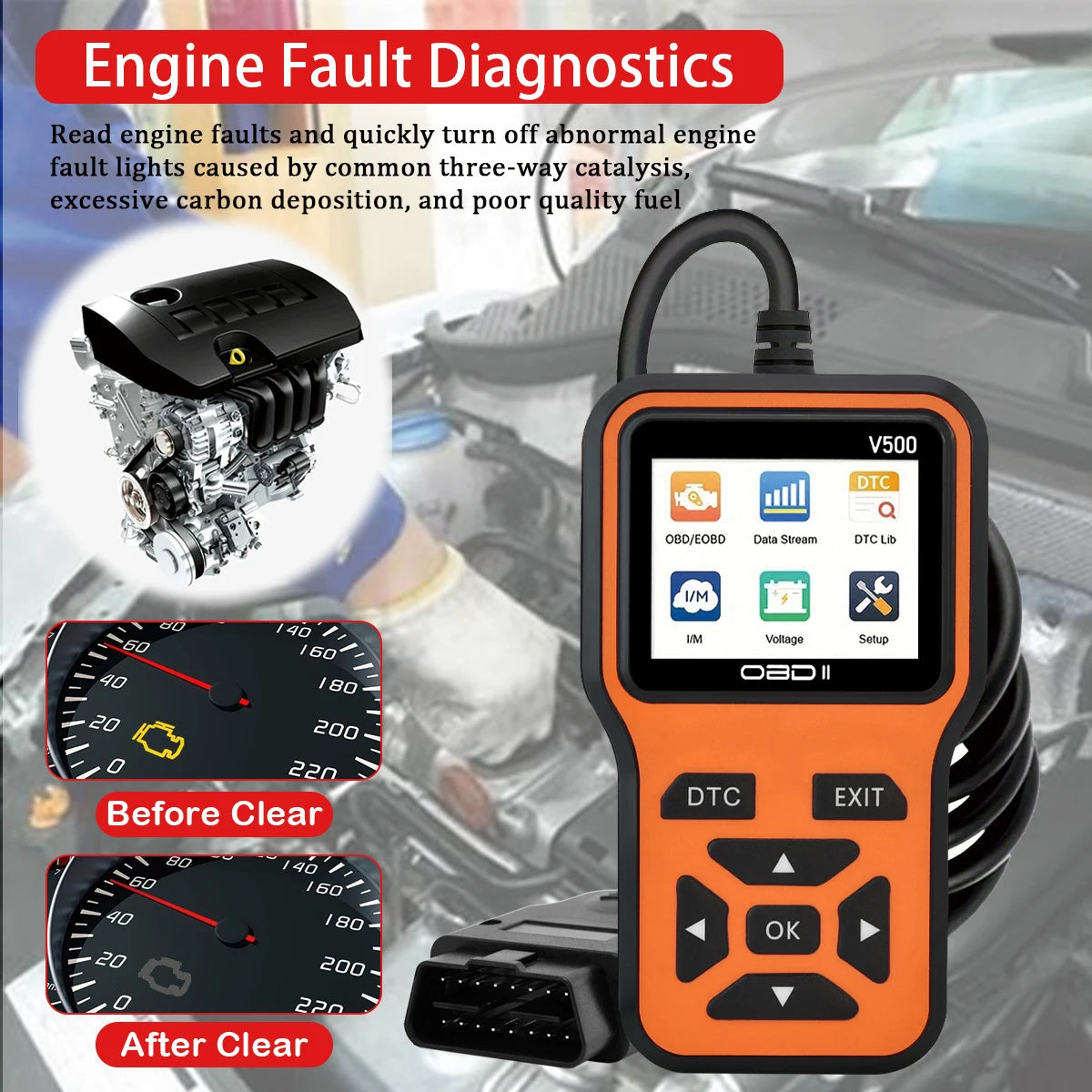 Car OBD2 Scanner V500