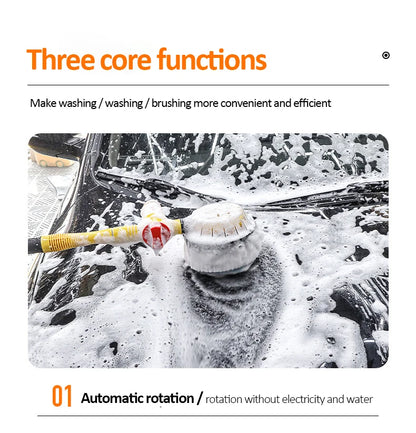 360° Automatic Car Wash Mop - Shampooing & Cleaning Power