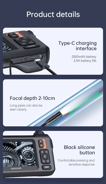 Endoscope 1080P 4.3" Pro