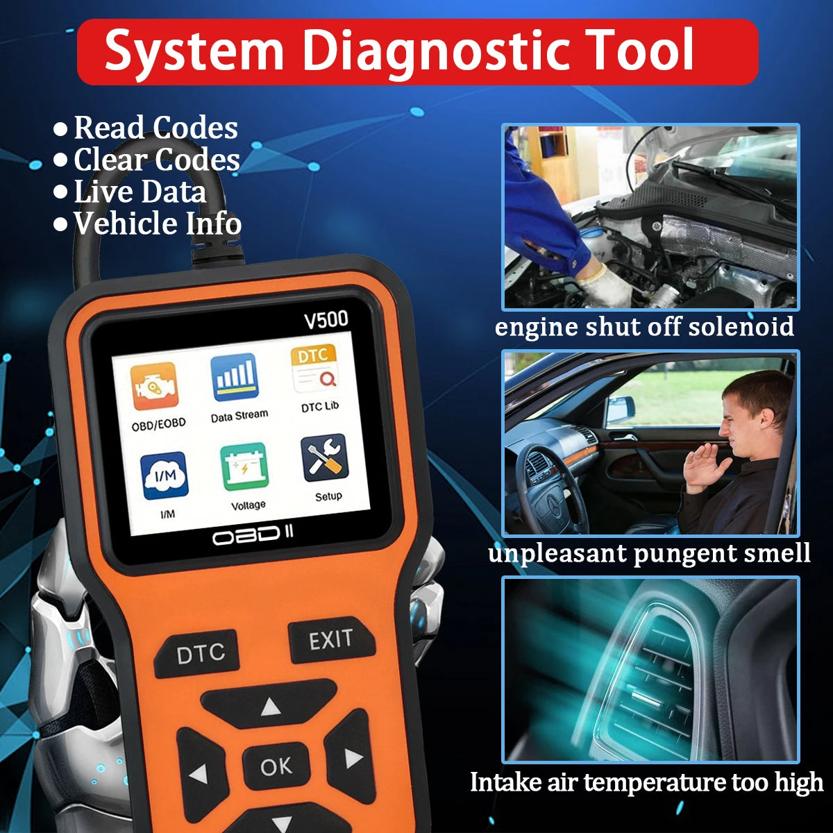 Car OBD2 Scanner V500