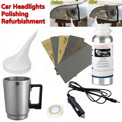 Car Headlight Restoration Kit