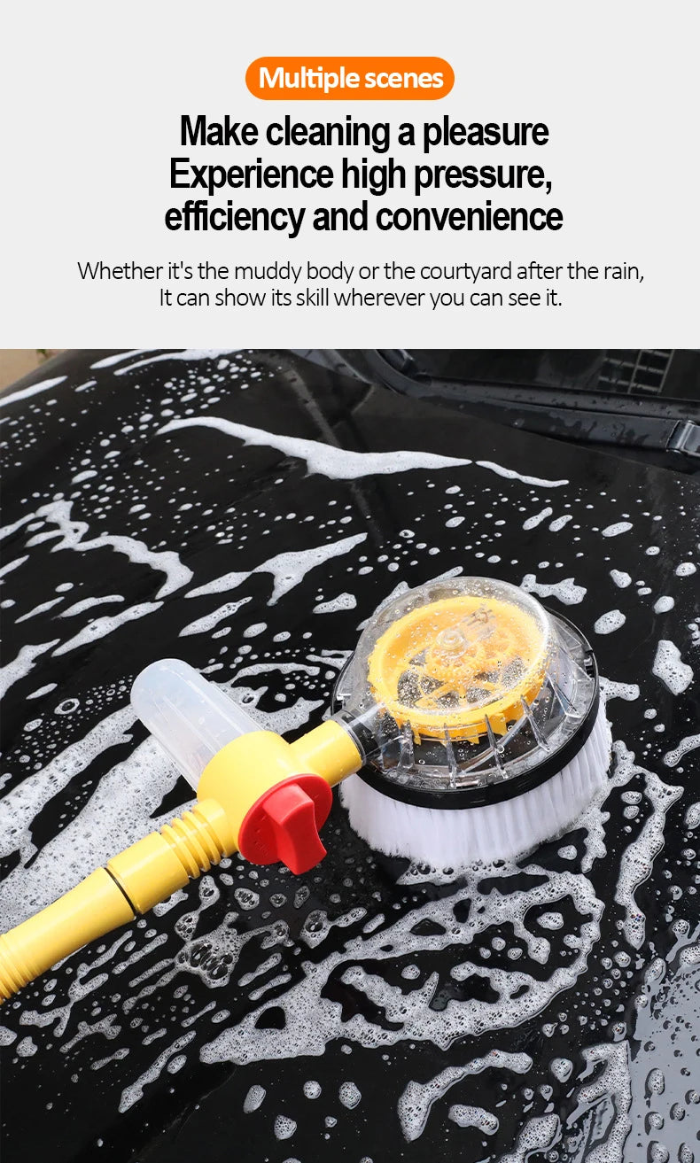 360° Automatic Car Wash Mop - Shampooing & Cleaning Power